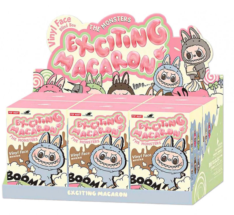 Pop Mart Labubu The Monsters Tasty Macarons Series Vinyl Plush Boîte Scellé (À l’unité)