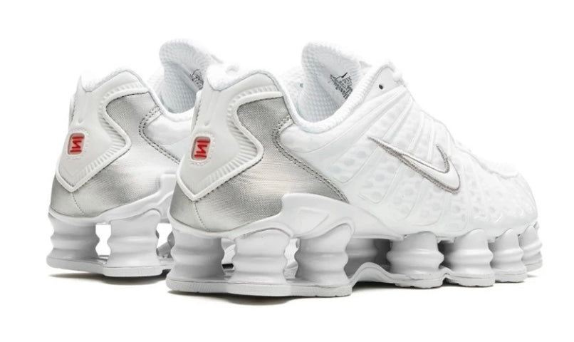 Nike Shox TL White Metallic Silver Orange