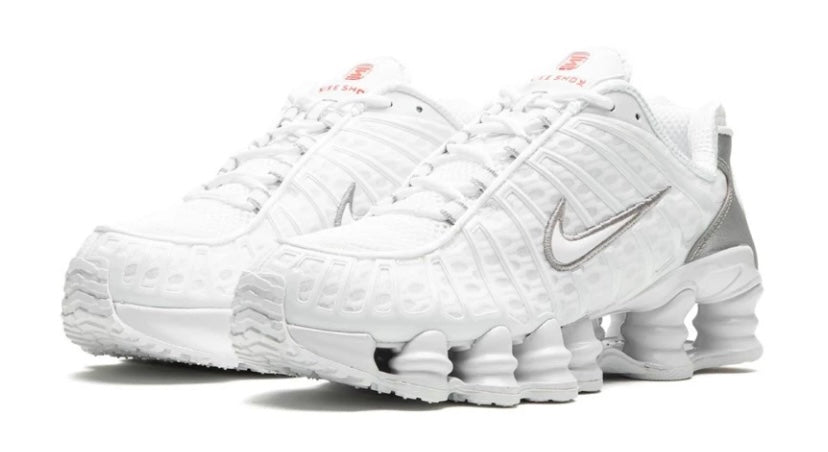 Nike Shox TL White Metallic Silver Orange