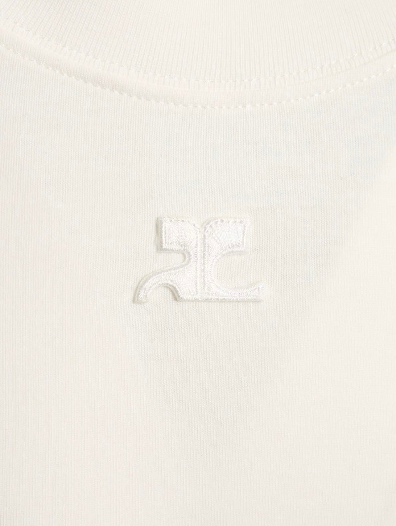 Courreges t-shirt en coton a logo