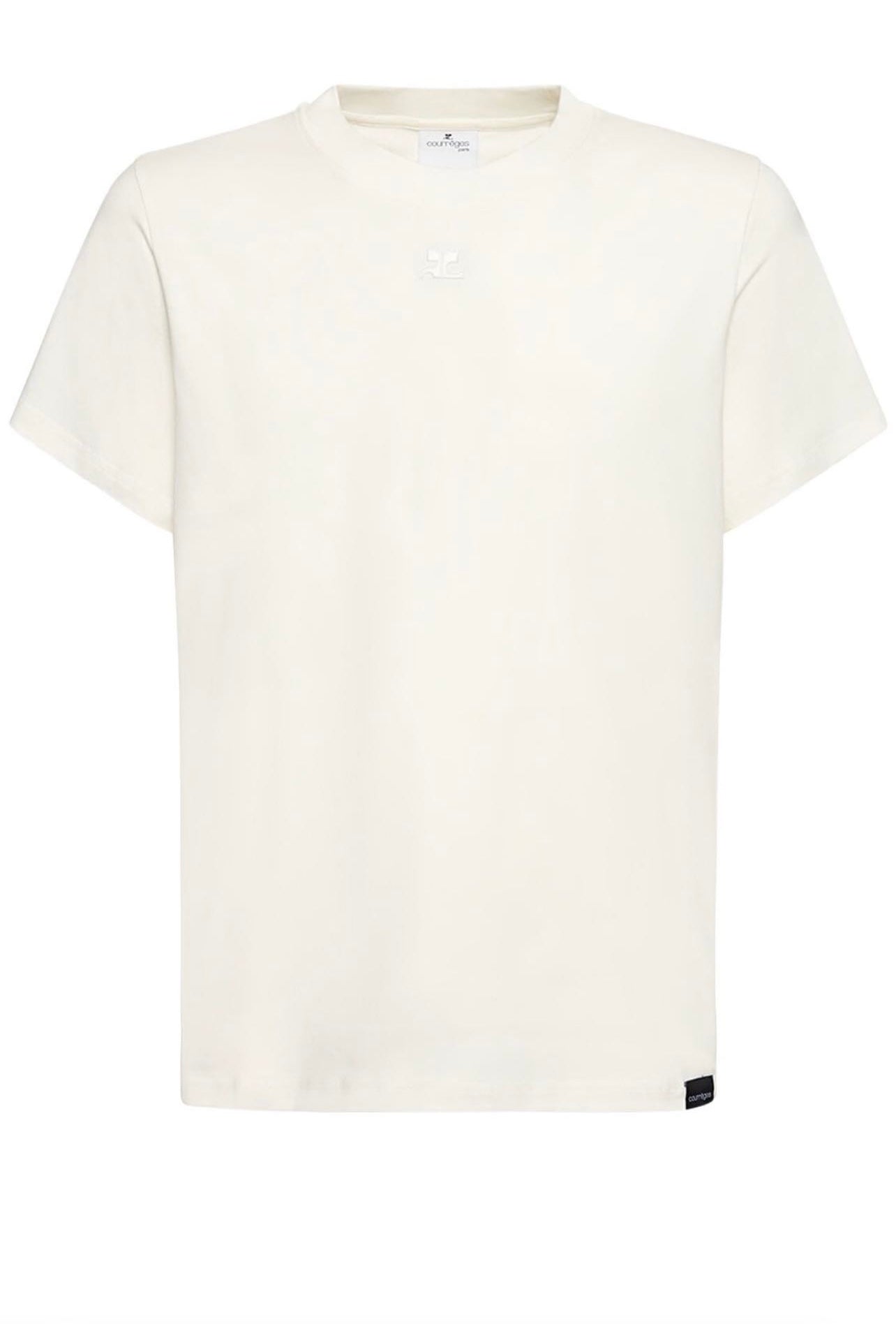 Courreges t-shirt en coton a logo