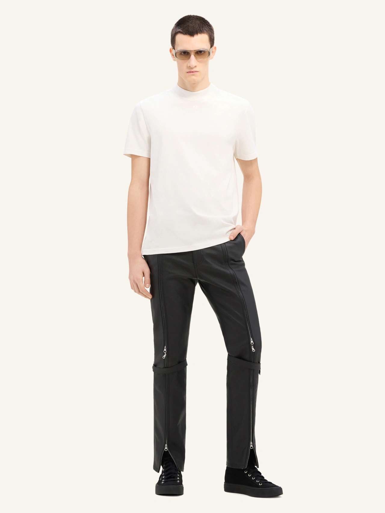 Courreges t-shirt en coton a logo