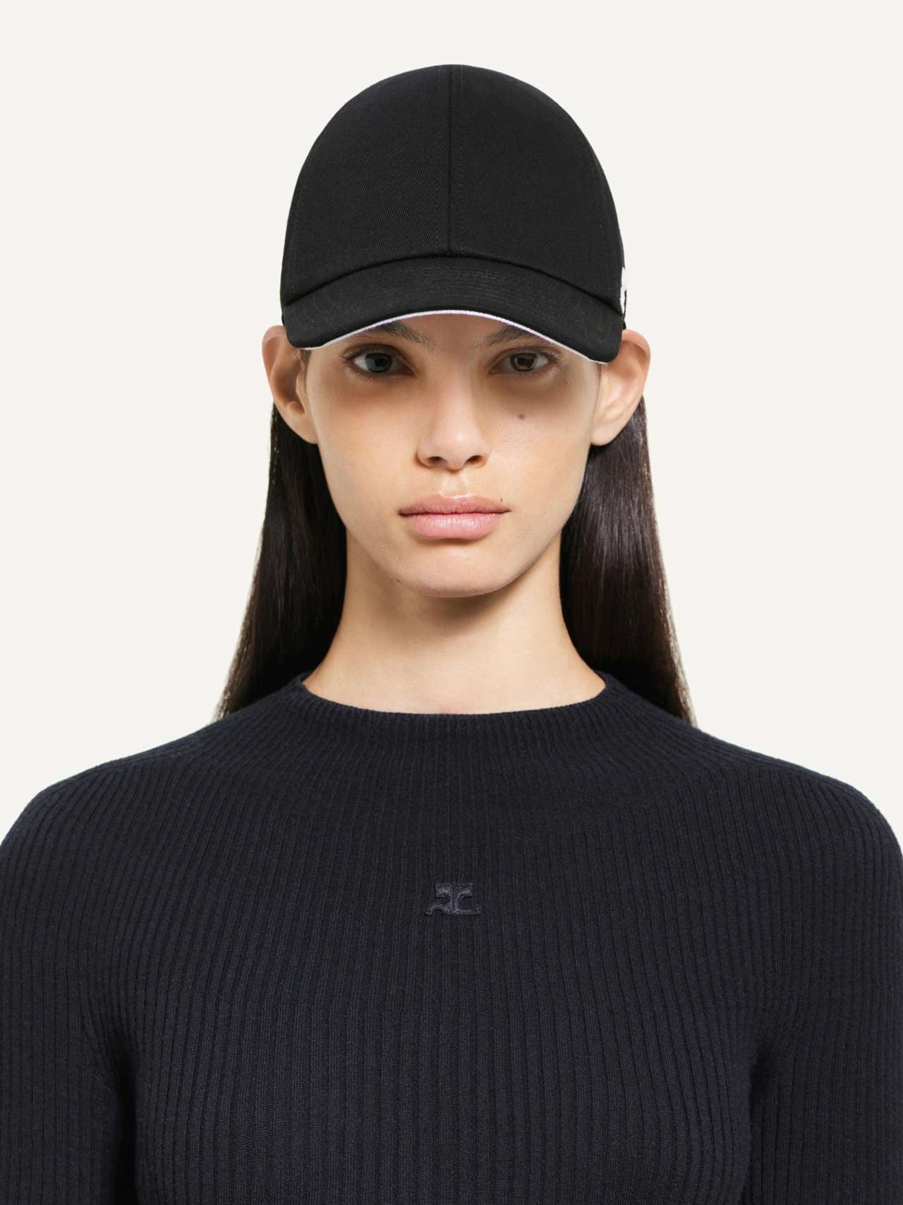 Courreges casquette en coton a logo