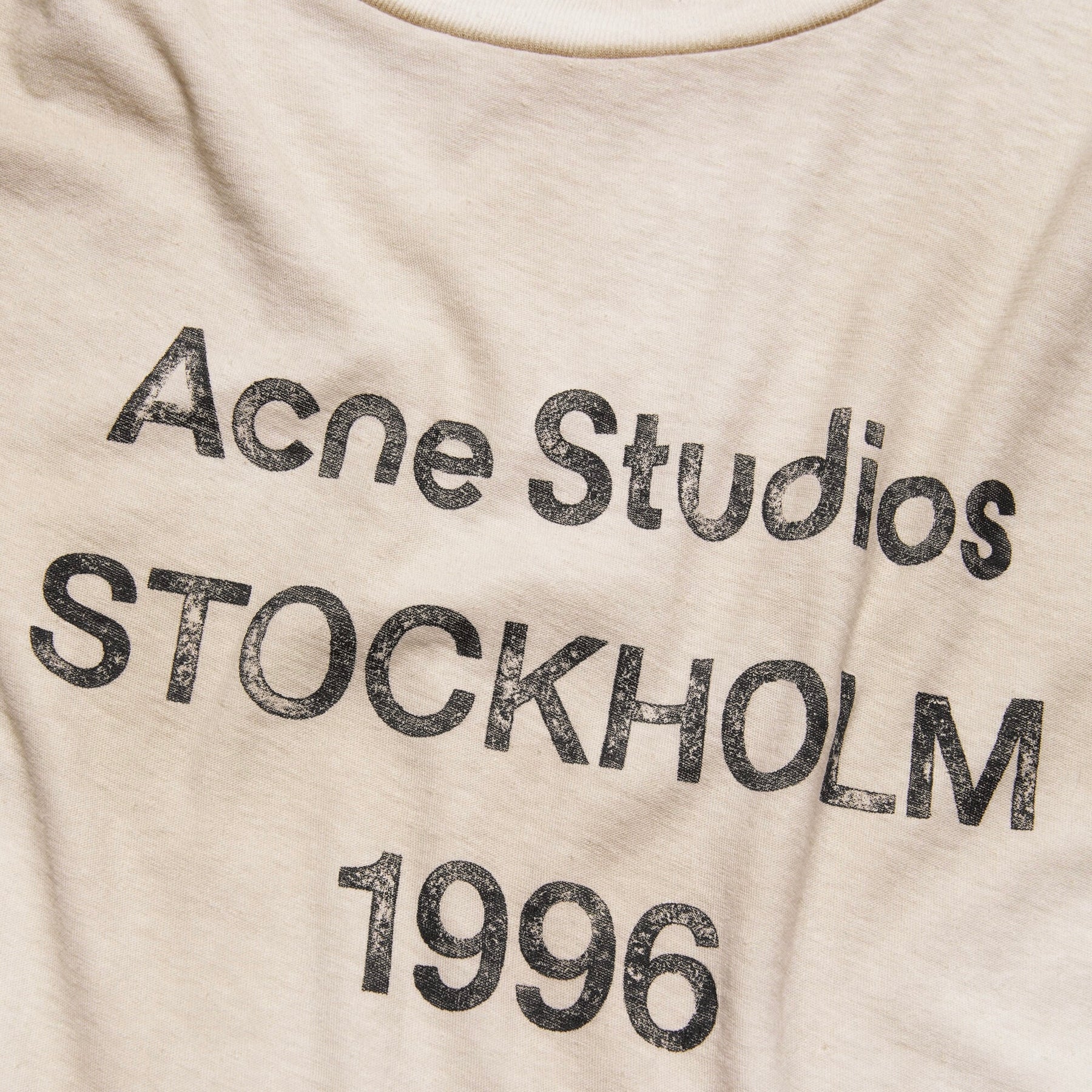 Acne Studios Tee-Shirt À Logo Imprimé White