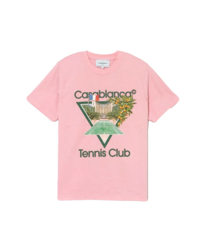 Tee-shirt Casablanca Tennis Club Icon Pink/Green