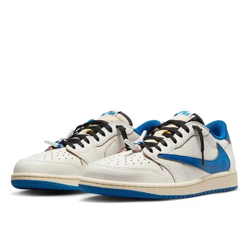 Nike Air Jordan 1 Retro Low OG SP Fragment x Travis Scott Sail Military Blue
