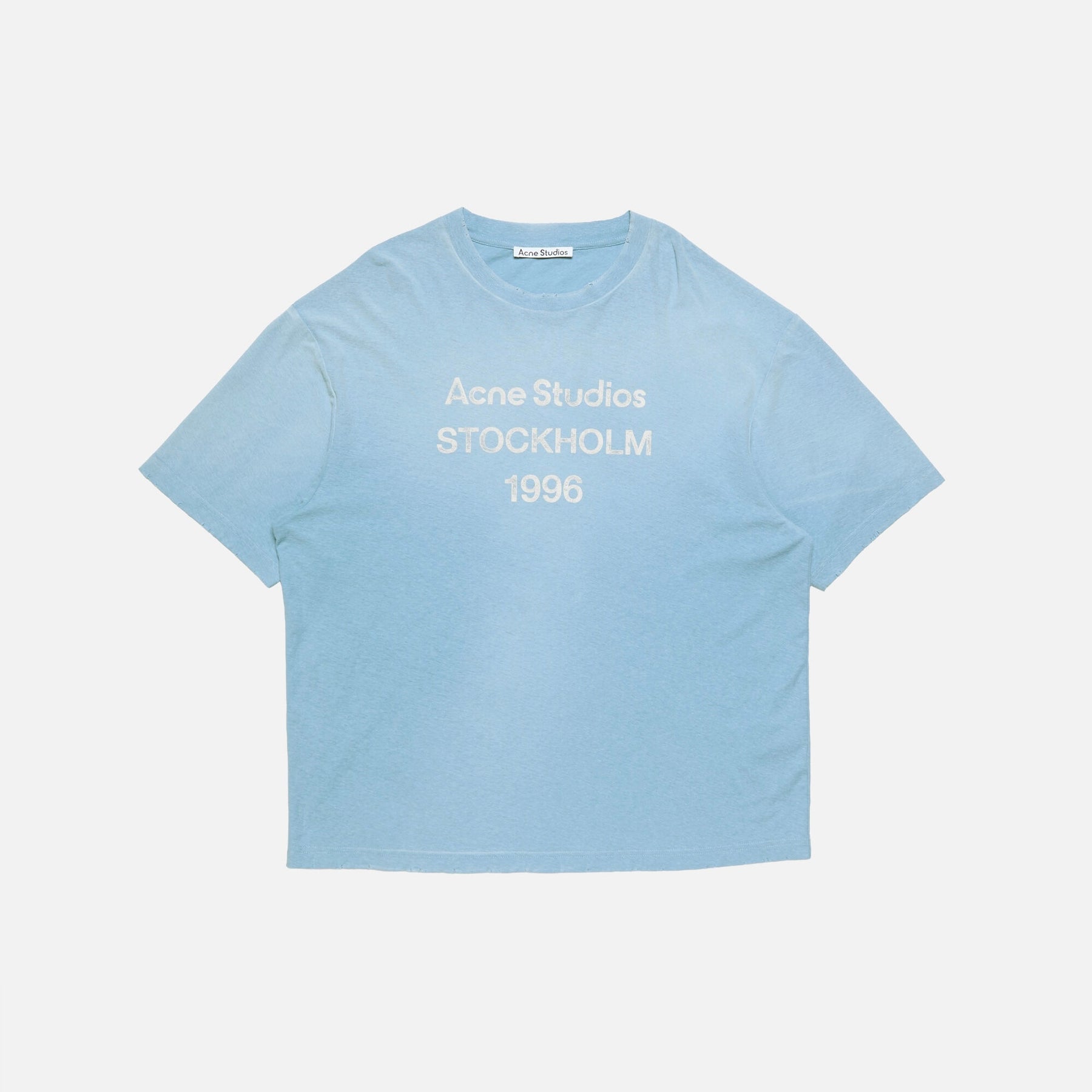 Acne Studios Tee-Shirt À Logo Imprimé Blue