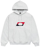 Stussy Double Stripe Embroidered Hoodie 'Ash Heather'