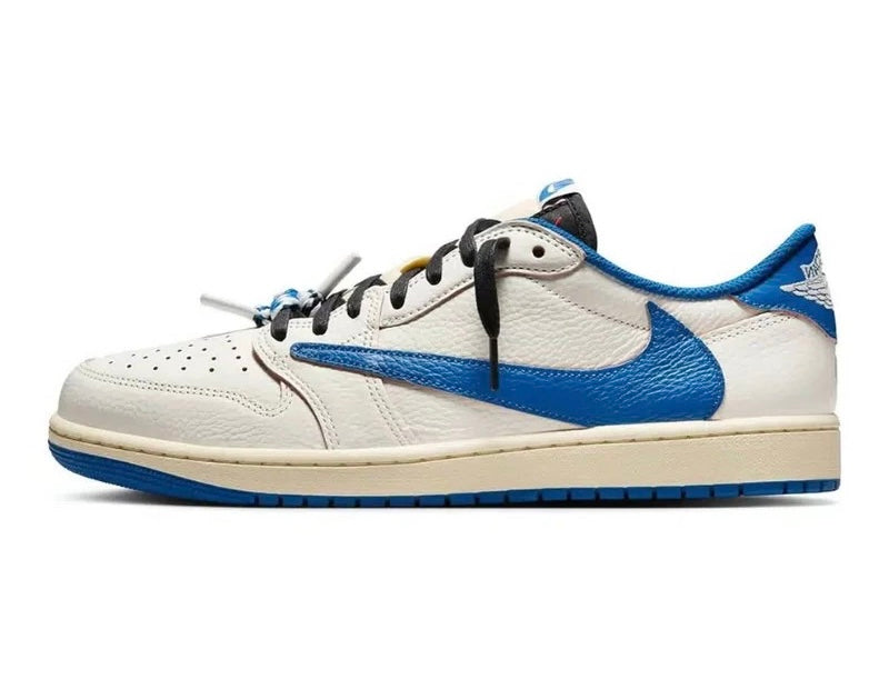 Nike Air Jordan 1 Retro Low OG SP Fragment x Travis Scott Sail Military Blue