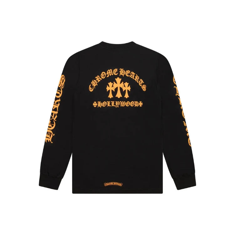 Chrome Hearts Longsleeve Triple Cross Black Orange