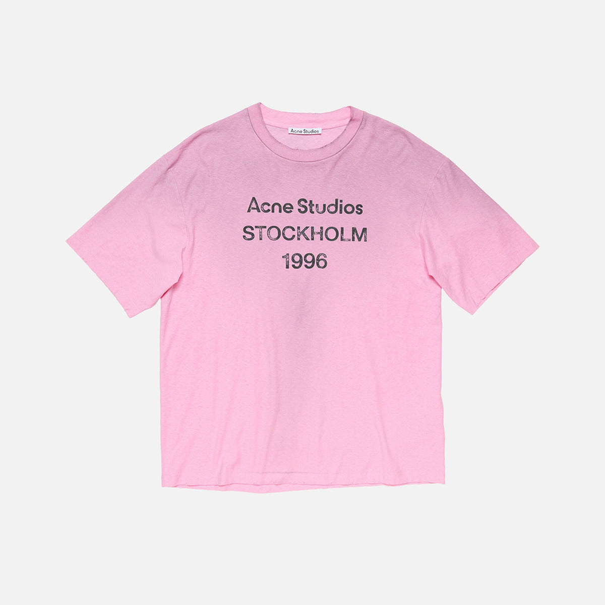 Acne Studios Tee-Shirt À Logo Imprimé Pink