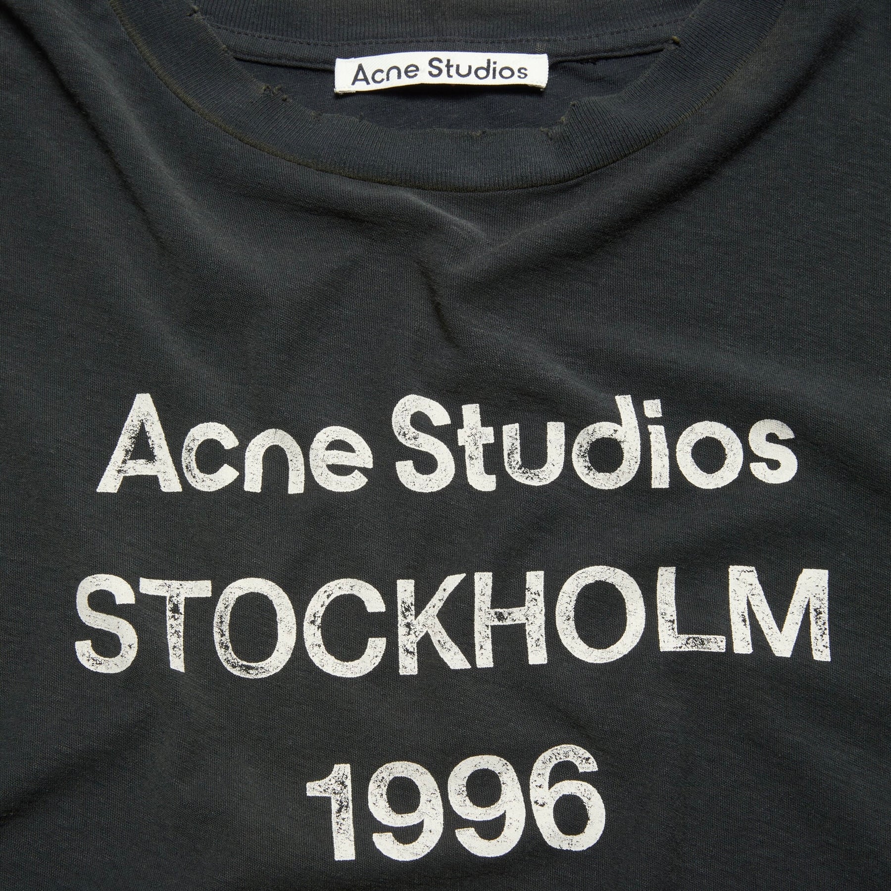 Acne Studios Tee-Shirt À Logo Imprimé Black