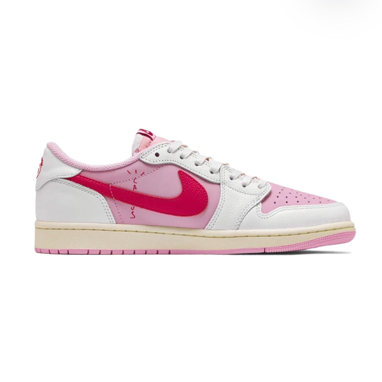 Air Jordan 1 Retro Low OG SP Travis Scott Sail Tropical Pink