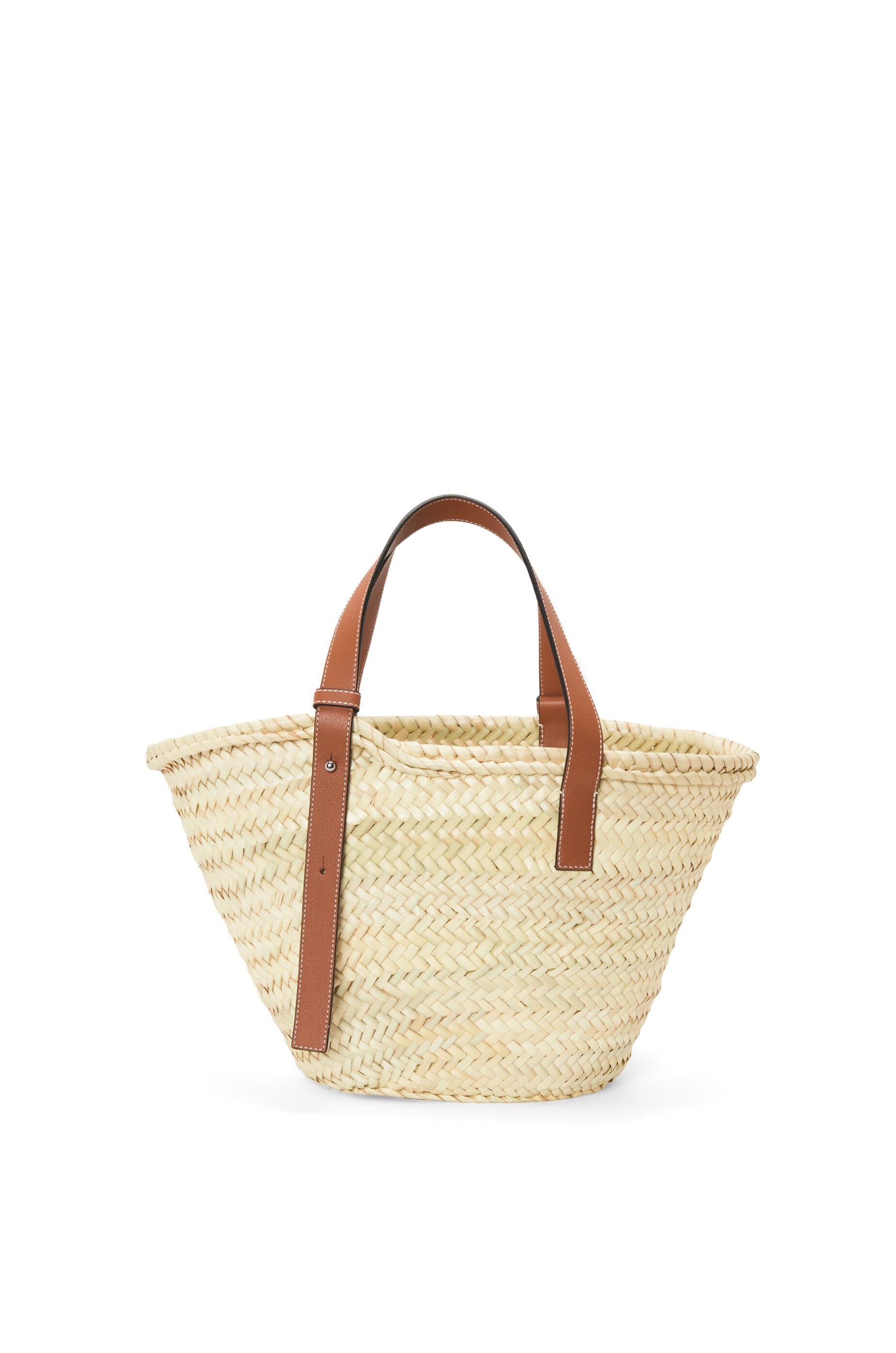 Loewe Panier en fibres de palmier et cuir de veau