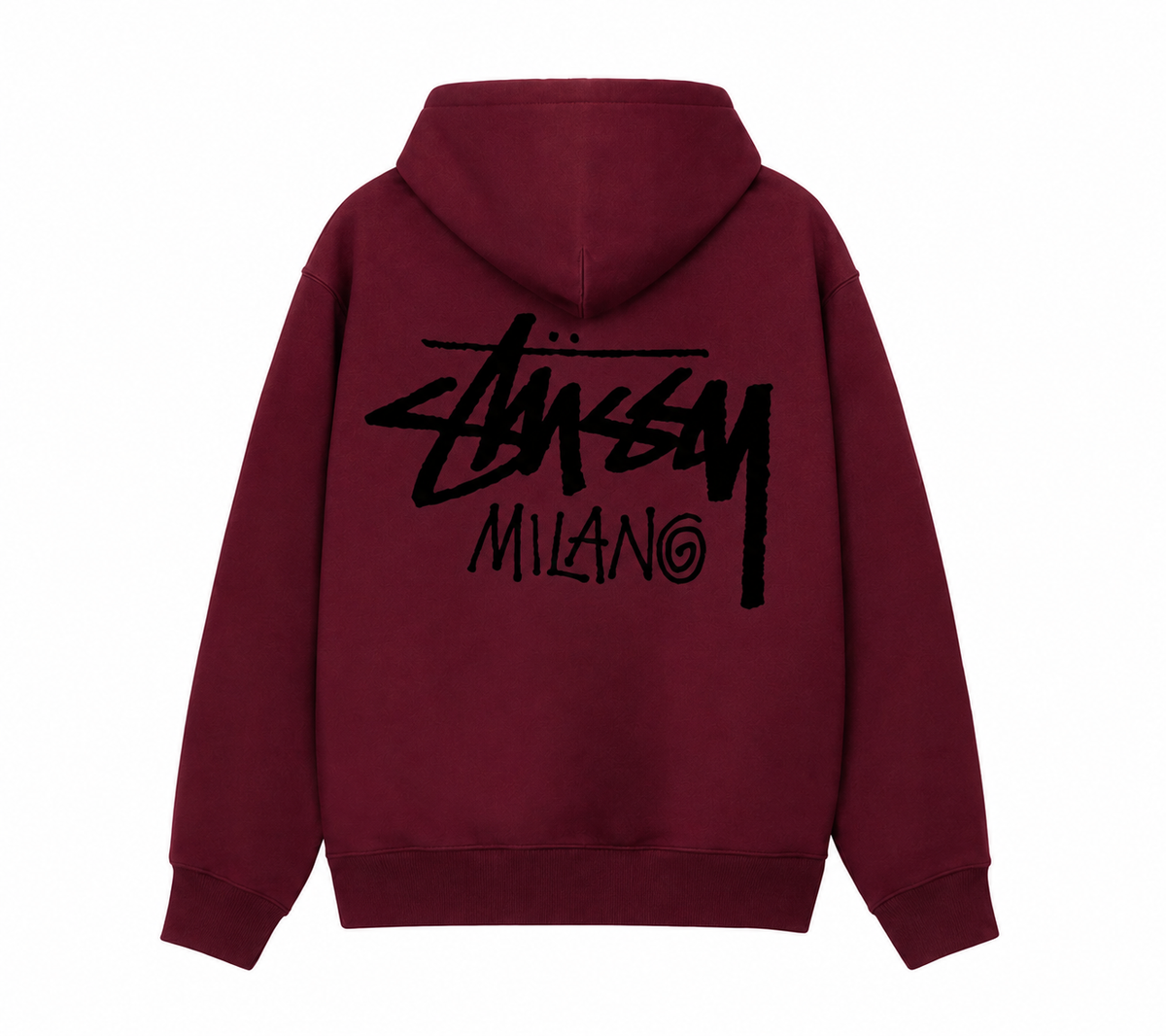 Stussy Milano Hoodie Wine