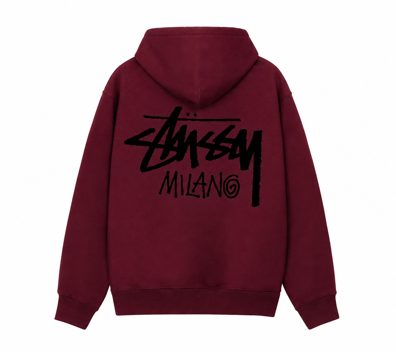 Stussy Milano Hoodie Wine