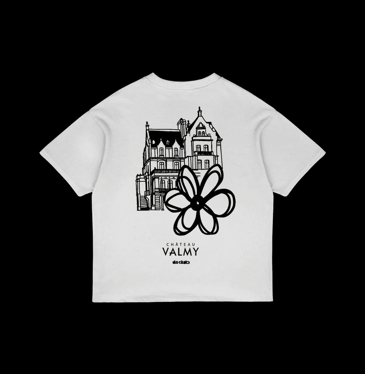 Da’Club Sneakers X Valmy - Le Château T-Shirt
(Édition limitée – 25 exemplaires)