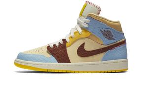 Air Jordan 1 Mid Fearless maison Château Rouge