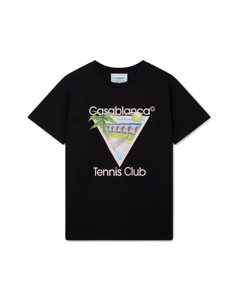 Tee-shirt Casablanca Tennis Club Icon Black/Pink